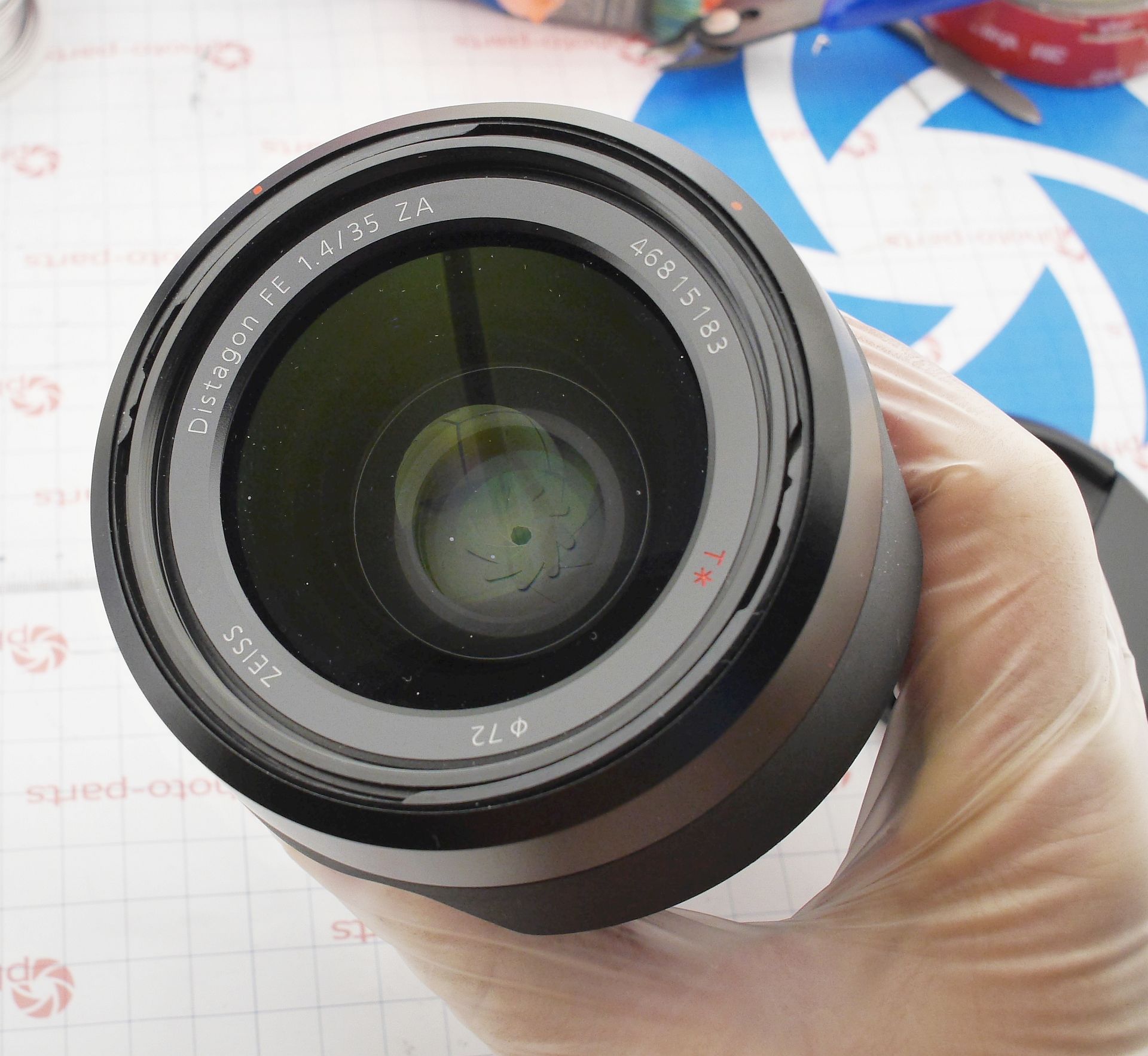 Sony FE 35mm 1.4ZA focus repair and weridnesses